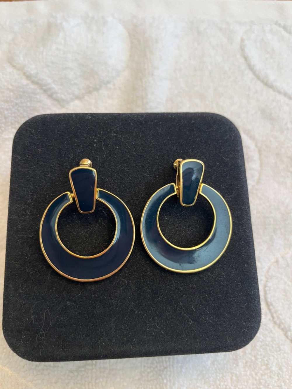 Vintage Napier door knocker earrings
